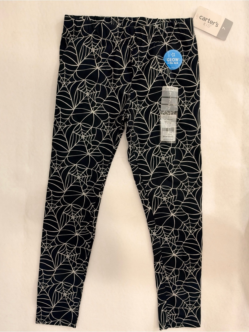 🕸️ Spiderweb Print Kid’s Leggings (size 7)